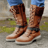FrostLuxe™ - Magas szárú vízálló csizmák fűzős változatban