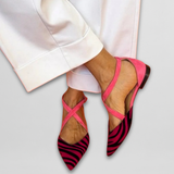 Fenna | Női Zebra stílusú pántos balerina